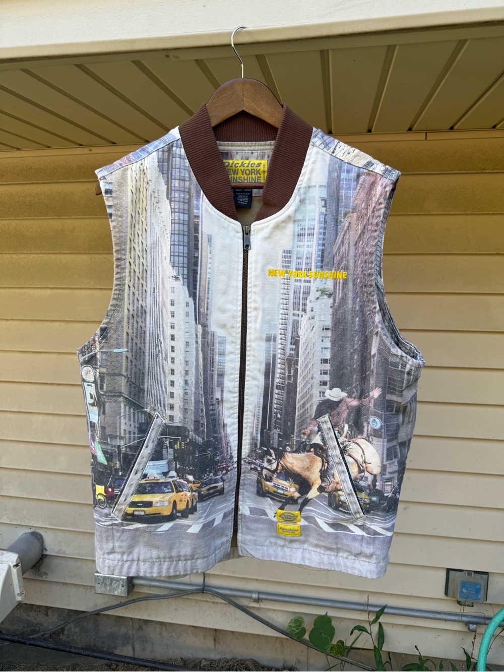 Dickies X New York city Sunshine Rodeo cowboy Canvas Work Vest